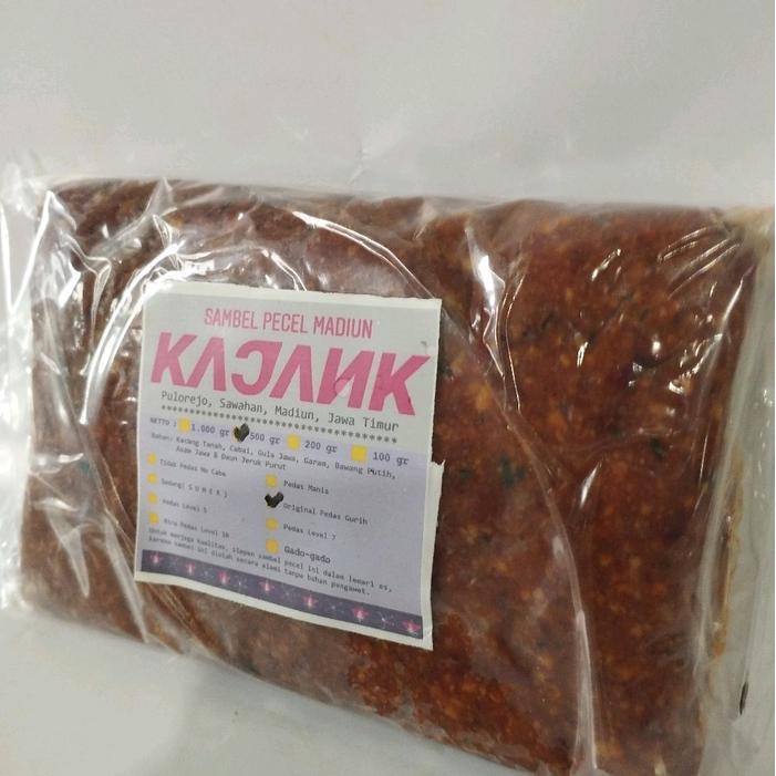 "New" KAJANK 500 gr Sambel Bumbu Pecel Madiun sangrai