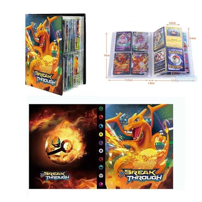 Album Binder Slave Card Kartu Trading TCG 240 Kartu Pokemon Murah Kapasitas 240 Pcs Bolak Balik 30