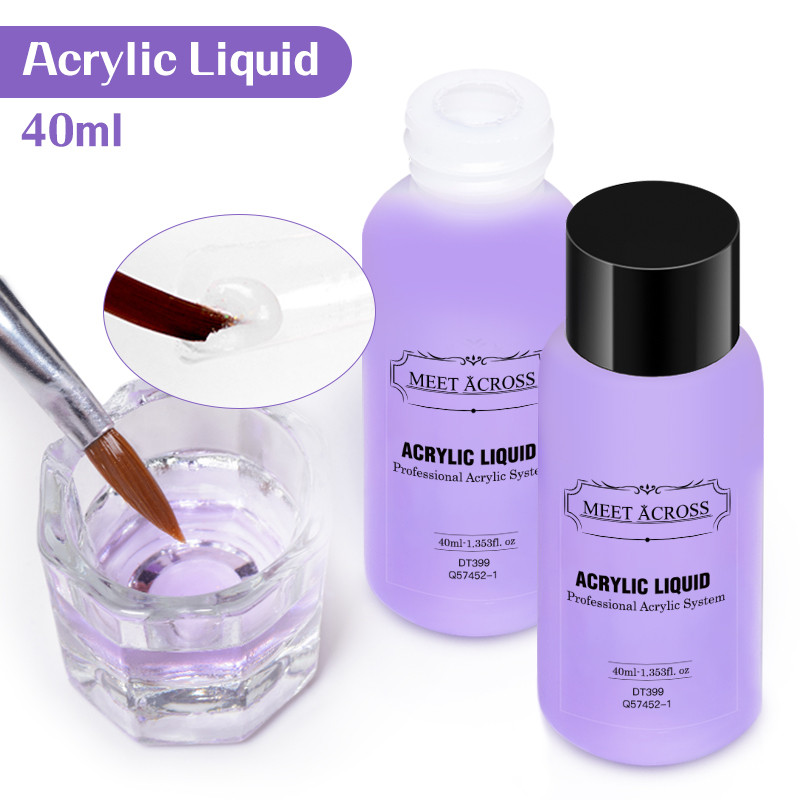 Meet Across 40Ml Acrylic Liquid Monomer Nails Art Carving Extension For Acrylic Powder Acrylic