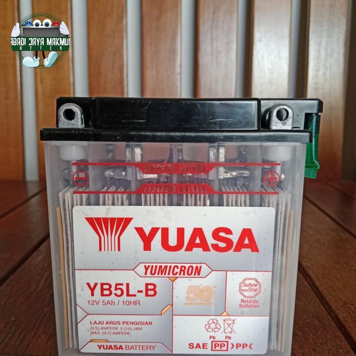 Aki Motor Vespa Corsa Matic, Yamaha Vega, Mio Sporty Yuasa Yb5L-B