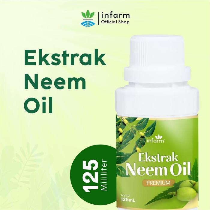 Infarm - Infarm Ekstrak Neem Oil ( Daun Mimba ) 125 Ml Insektisida Fungisida Neem Oil 100 Ml Minyak