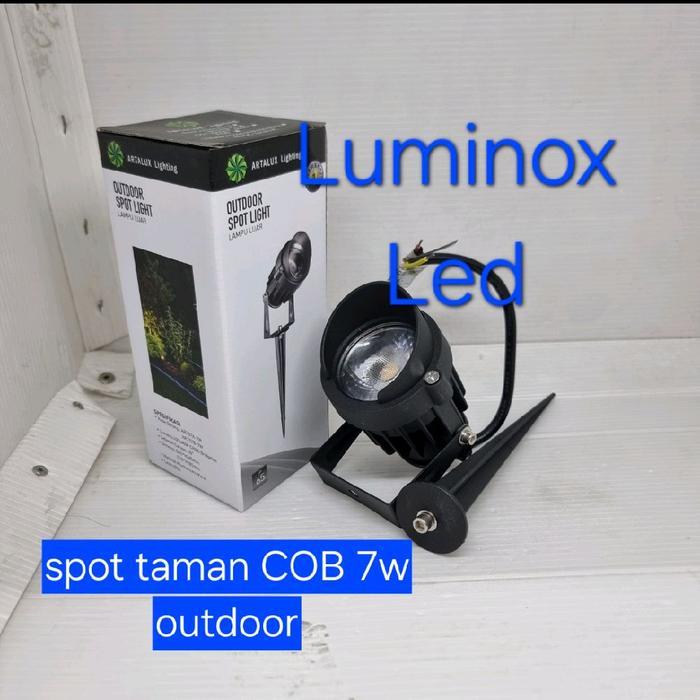 lampu tancap taman DC 12volt 7w 7watt / spotlight outdoor 12v DC 7w 7 watt COB