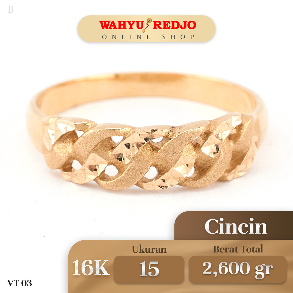 Cincin Emas Kadar 16K Wahyu Redjo CC-16K 26838097