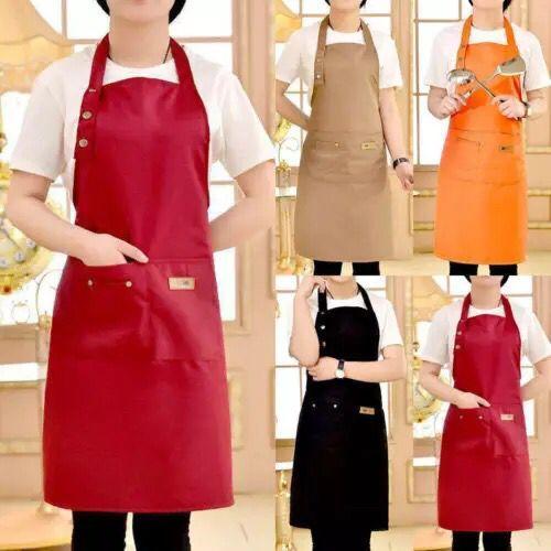 Apron Celemek Drill Korean Style/ Apron/ Celemek/ Barista Tbk