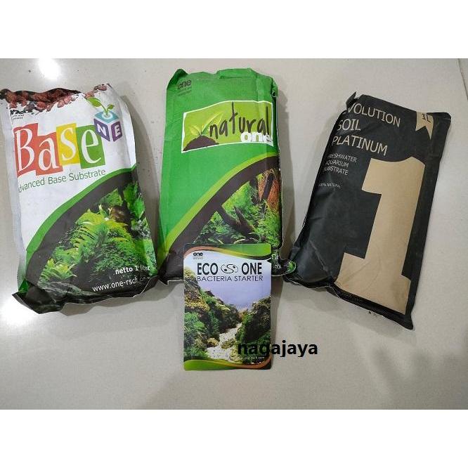 Paket aquascape media tanam one riset base natural soil eco one