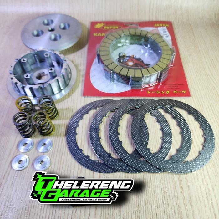 Rumah Kampas Kopling F1Zr F1Z R Fizr Fiz R Set Pnp Per Kopling Smash Original + Ring Dan Plat