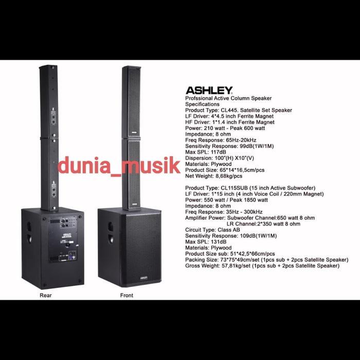 Paket Speaker Colum Ashley Cl445 Cl115Sub Orginal Co