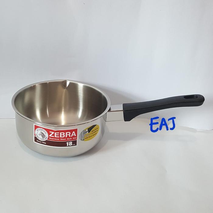 Panci Zebra 18 Cm Tanpa Tutup/Sauce Pan Zebra 18 Cm 166308