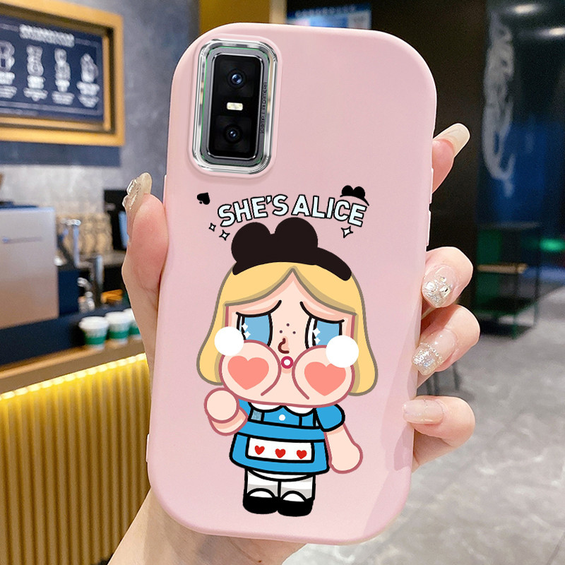 Casing Hp Untuk Infinix GT 30 Pro Case Casing Boneka wanita kartun pola Kesing HP Cesing bulat gemuk