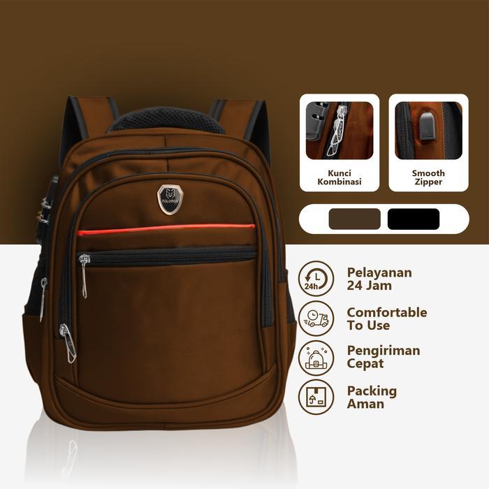 Tas Ransel Polo Fox 14 inch, Tas Backpack Kecil Cocok untuk anak sekolah Paud dan TK-PF14