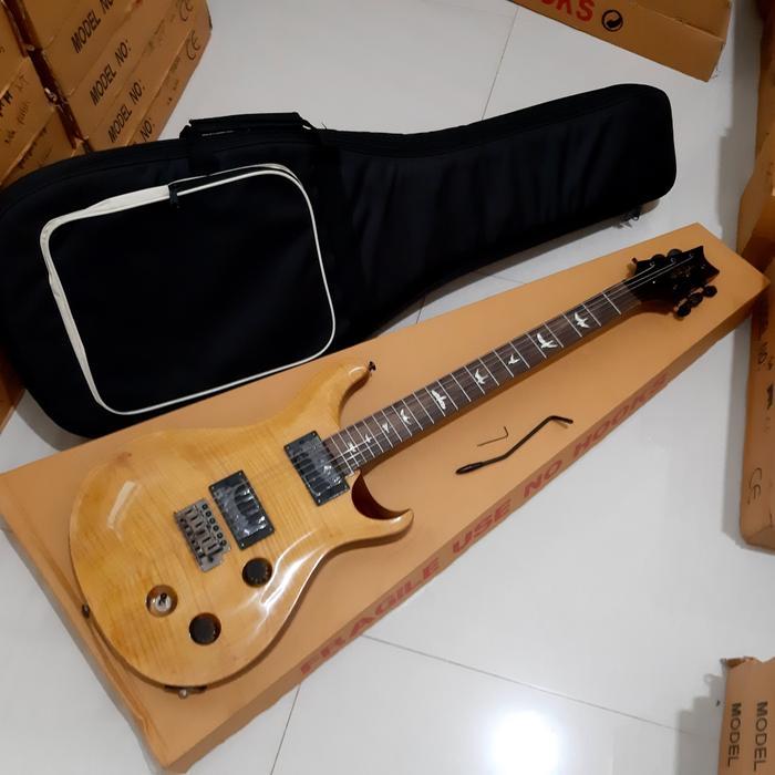 Gitar Prs Semi Updown Kuning Plus Gigbag Tebal