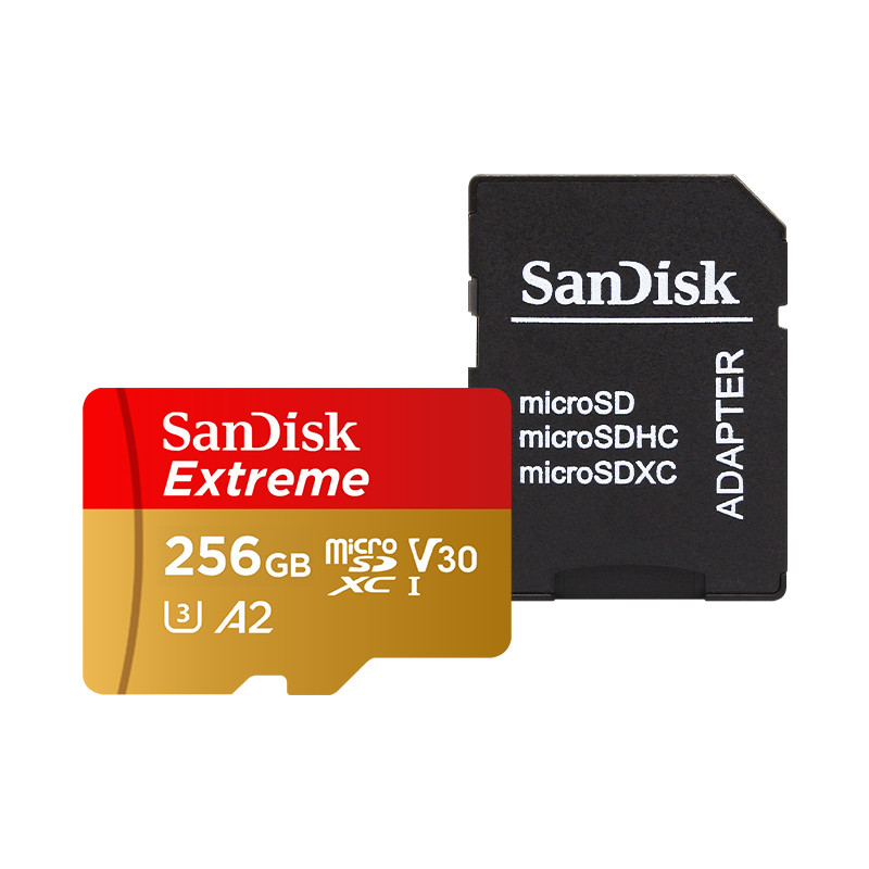Original SanDisk Extreme MicroSDHC 32GB A1 C10 MicroSDXC 64GB 128GB 256GB A2 V30 Memory Card TF Card