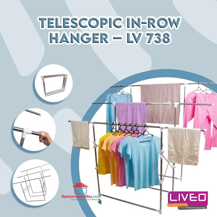 Jemuran Lantai Bisa Di Lipat Liveo Lv 738 (New)