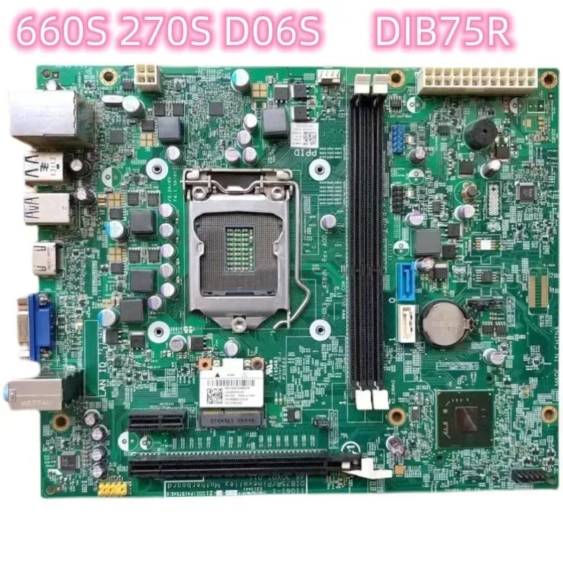 For DELL Inspiron 660S 270S D06S Motherboard XFWHV 478VN 0XFWHV 0478VN 11061-1 DIB75R Mainboard 100%