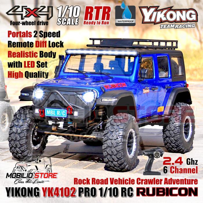 Yikong Yk4102 Pro 1/10 Rc Rock Road Vehicle Crawler Adventure Rtr