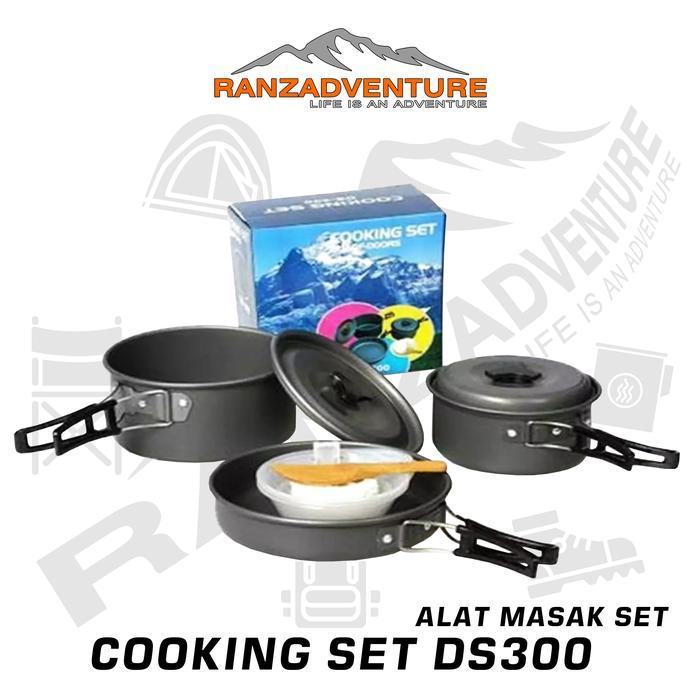 cooking set ds 300 alat masak camping satu set nesting ds-300 outdoor