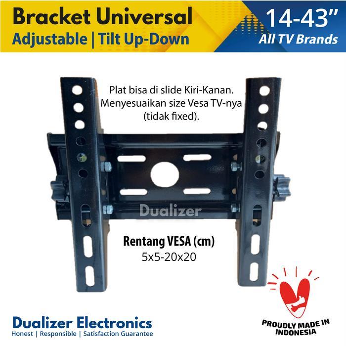 "New" Braket Bracket TV LED 28 32 40 42 43 Inch LG Samsung Xiaomi Mi TV