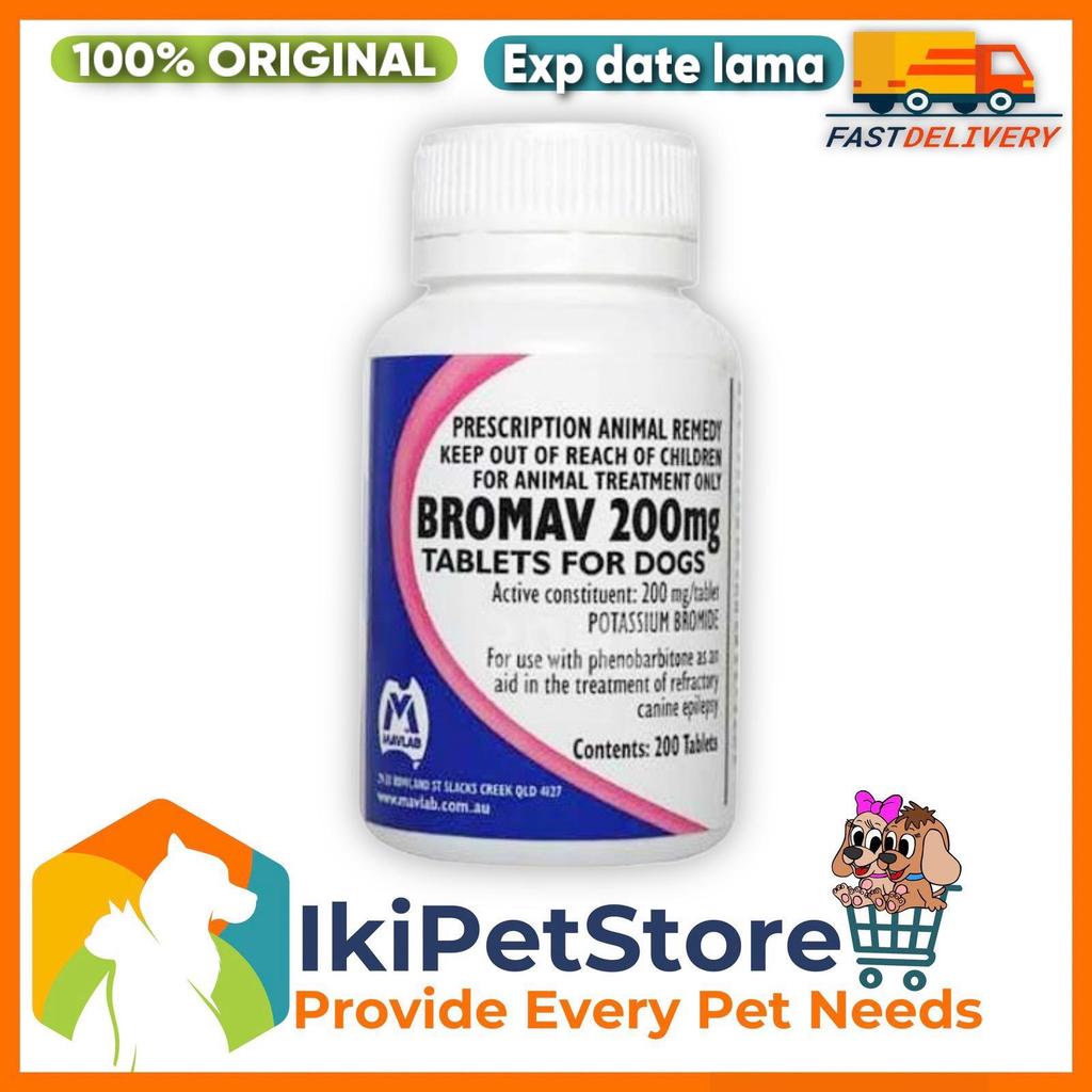 Bromav 200mg Obat Epilepsi Untuk Anjing (1 TABLET)