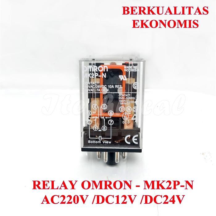 "New" RELAY MK2P-N OMRON AC 220V / MK2P-N DC12V / MK2P-N DC24V 8 KAKI