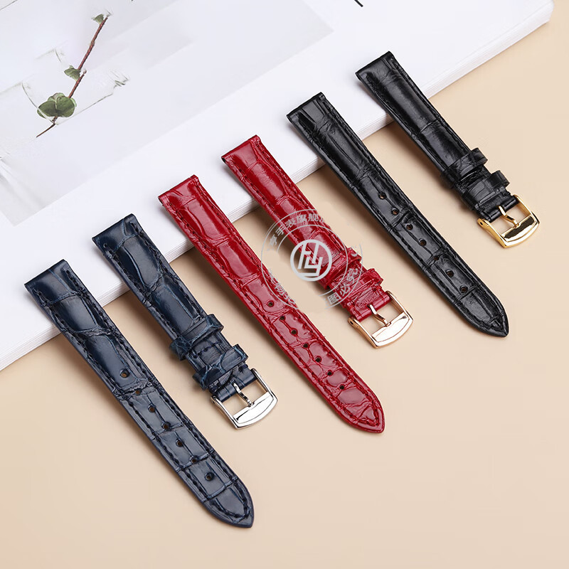 Crocodile Leather Strap For Longines Ladies Strap 15mm 16mm 17mm 18mm Soft and Comfortable Watch