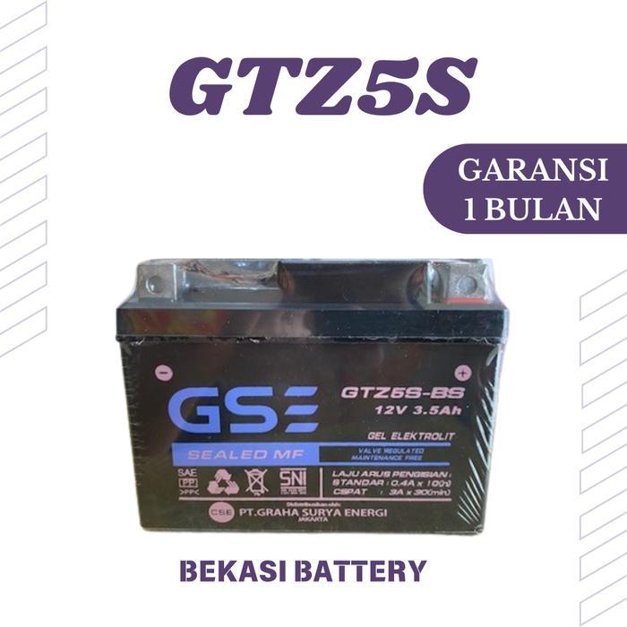 Ready Aki Motor Beat FI Injeksi / Karbu / Street GTZ-5S Subaru Accu Kering