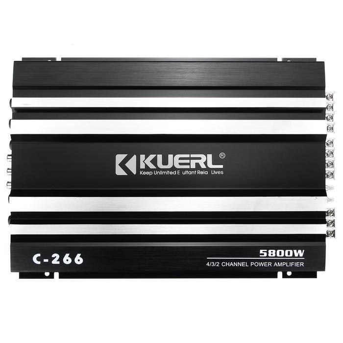 DC 12V 5800W 4 CHANNEL BASS POWER AMPLIFIER NONDESTRUCTIVE