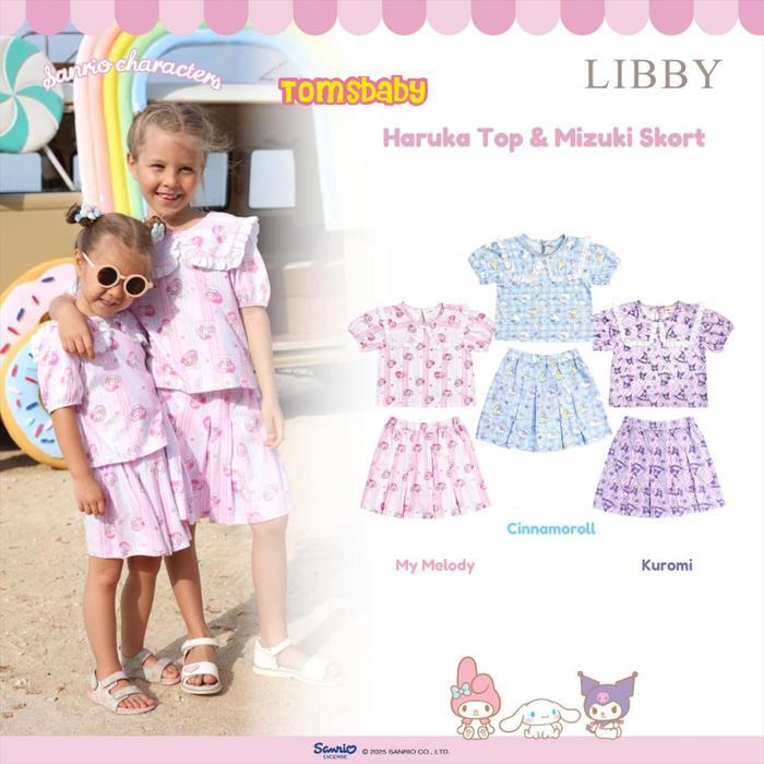 TerbaruBest Seller [Toms] Libby Sanrio - Haruka Top & Mizuki Skort Atasan Rok Anak Stelan Anak