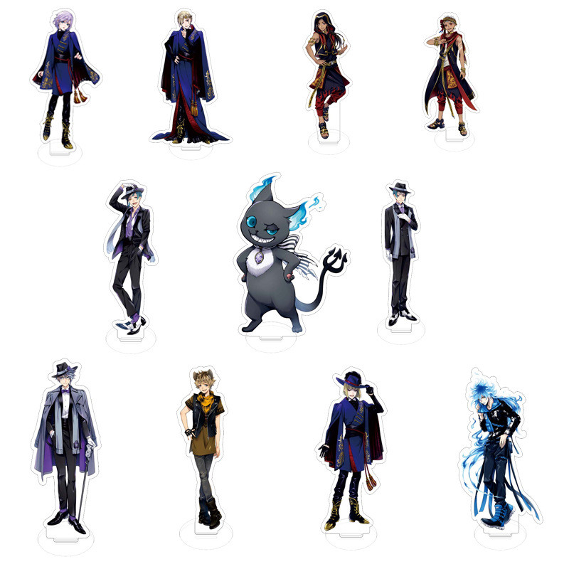 Twisted Wonderland Figure Riddle Rosehearts Azul Ashengrott Acrylic Stand Figure Desk Decor Collecti