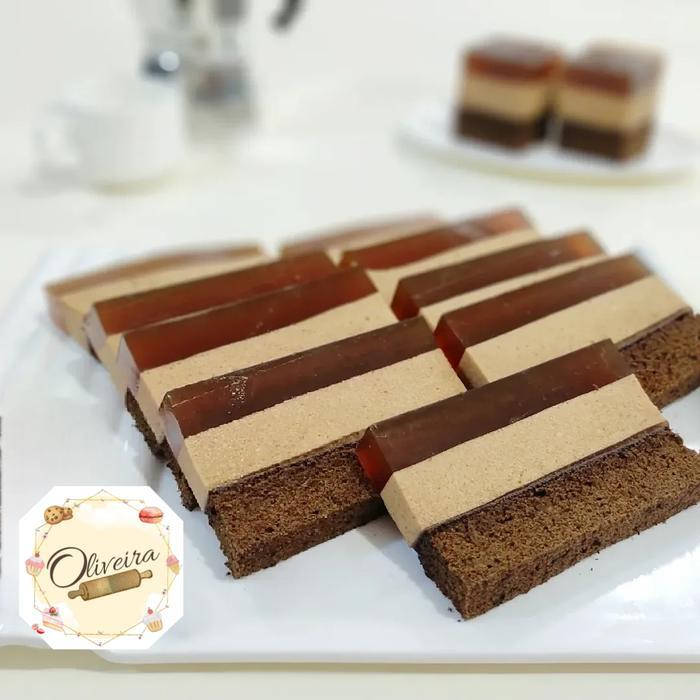 Madona cake agar busa/kek puding busa - Coklat