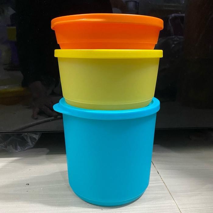 Toples tropical round 3 pcs tupperware toples kue kering tupperware