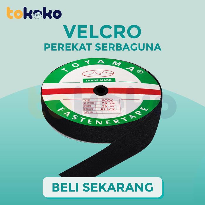 Velcro Perekat Serbaguna per meter Hitam dan Putih Perekat Jaket Perekat Sepatu
