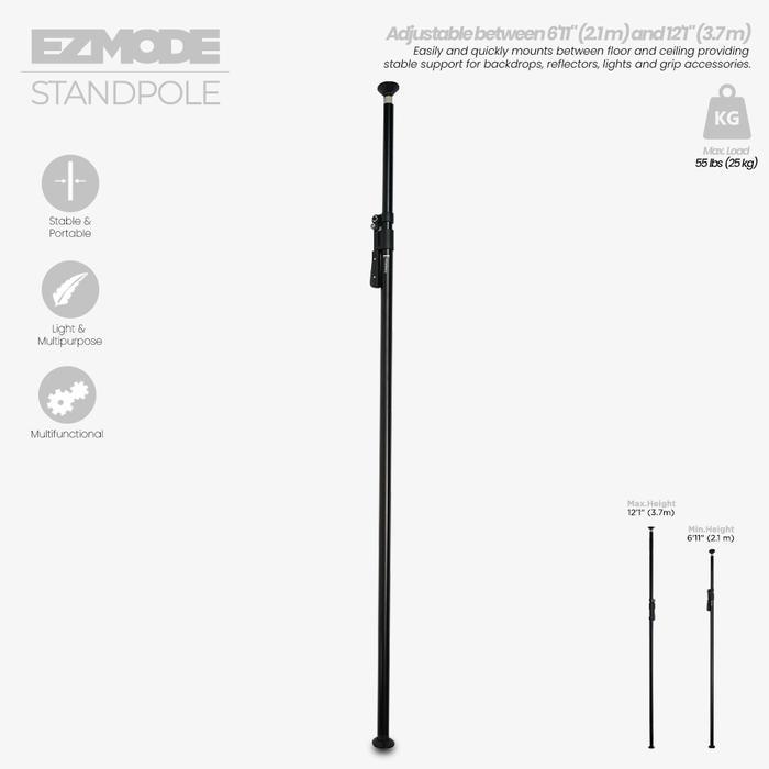1511856 EZMODE Stand pole Support System with Grip System for Lighting and Studio Backdrop Stand