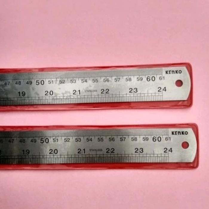 Stok Baru PENGGARIS BESI/MISTAR 60CM