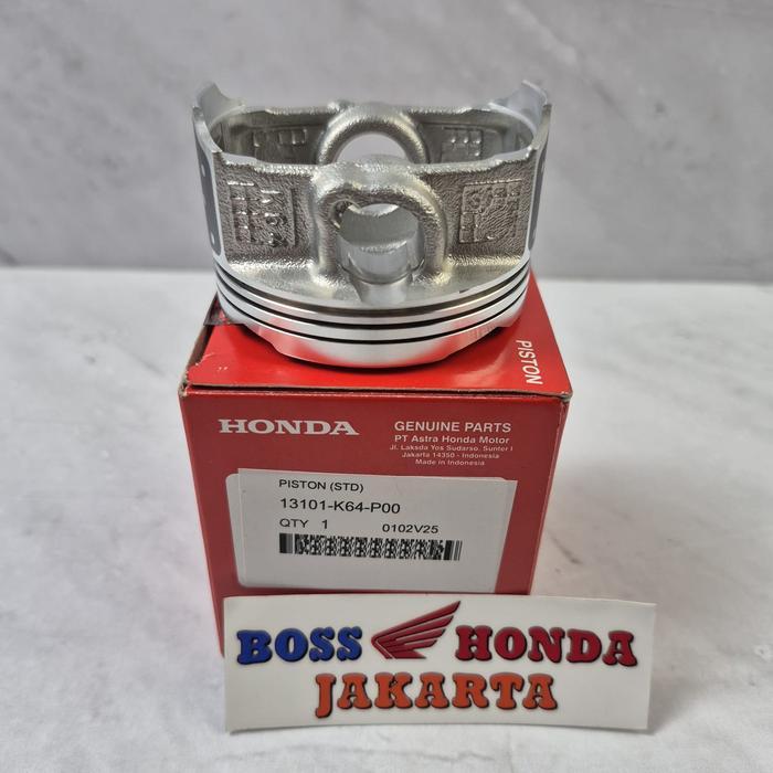 13101-K64-P00 : Piston(Standar)Cbr 250 Rr K64 /Piston SeherOversizeStandarCbr250 Rr K64 Original Ahm
