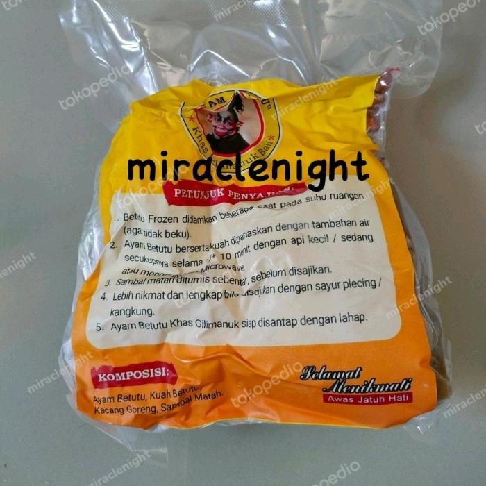 Ayam Betutu Gilimanuk Khas Bali Vacum Frozen