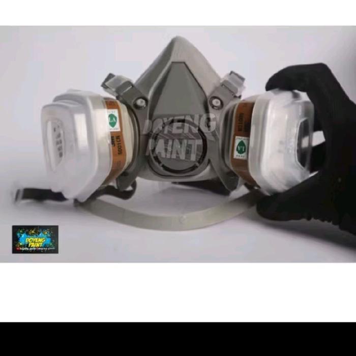 Masker 3M 6200 + Filter Respirator Terbaru 