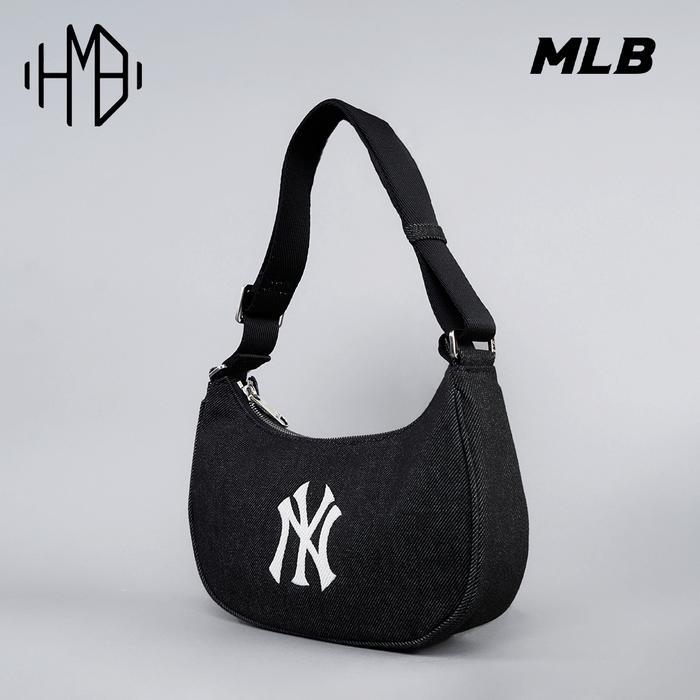 Mlb Korea Basic Denim Hobo Bag Co