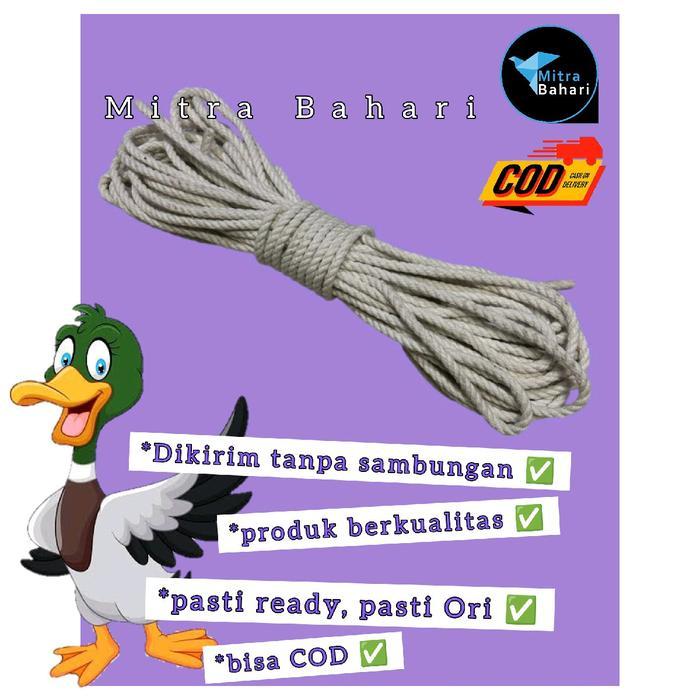 "New" TALI BAHAN KAIN 6MM (ECERAN) TALI 6MM TALI IKAT MOBIL BAK TAMBANG 6MM TALI KATUN 6MM TAMPAR