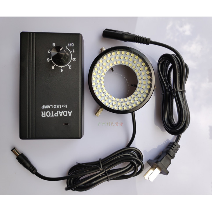 INDUSTRIAL CAMERA CCD LED MICROSCOPE RING MACHINE VISION LIGHT SOURCE INNER DIAMETER 50MM 96 LAMP
