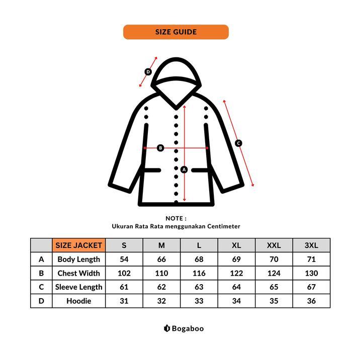 BOGABOO JACKET GTX 3 LAYER TYAGA WATERPROOF Pria Wanita - Jaket Anti