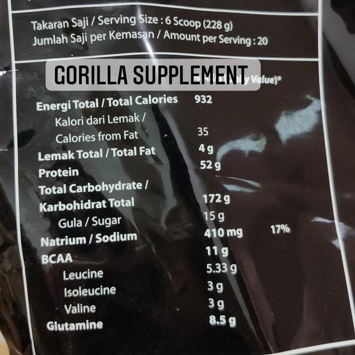 EVOLENE EVOMASS 4.5KG RASA COKLAT HAZELNUT 10LBS 10LB EVO MASS GAINER