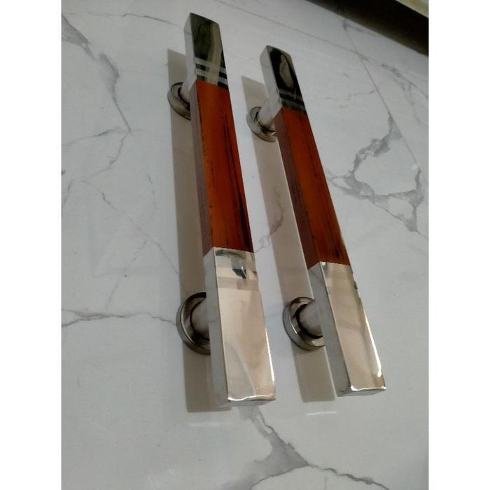 handle pintu motif kayu tarikan pintu minimalis coklat