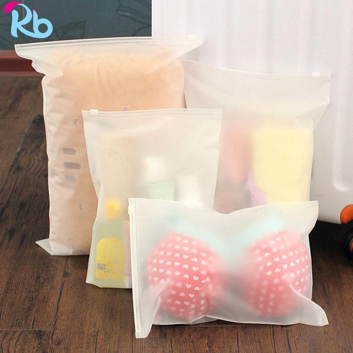 TAS RINGKAS RBS - TRAVEL POUCH ORGANIZER MATTE POLOS ZIPLOCK BAG POLOS TRAVEL POUCH TAS PENYIMPANAN
