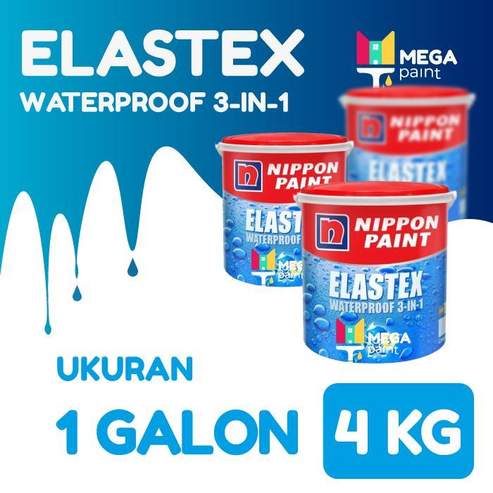 "New" CAT ELASTEX WATERPROOF 4 KG NIPPON PAINT