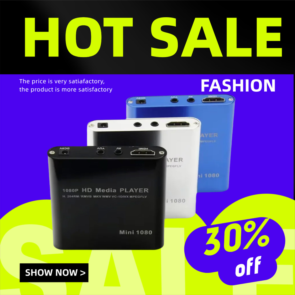 REDAMIGO Full HD 1080P Media Player Center MultiMedia Video HDD player Surpport HDMI-compatible AV