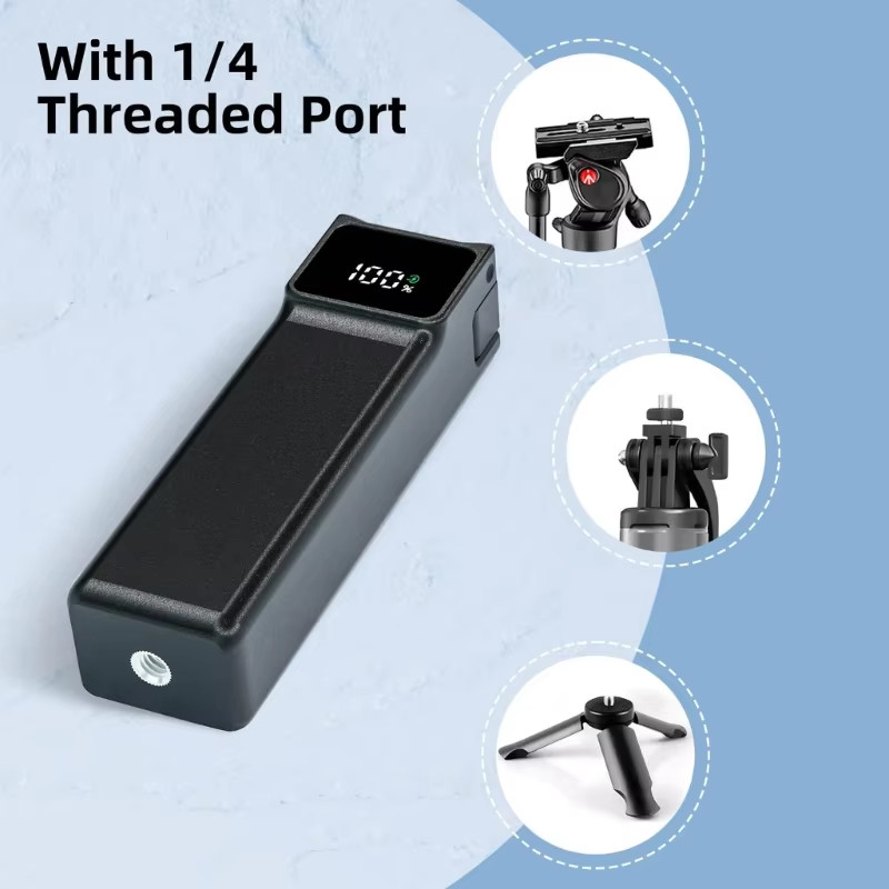 Battery Handle for DJI osmo Pocket 3,Extended Accessories Battery Handle 5000mAh Mobile Power with