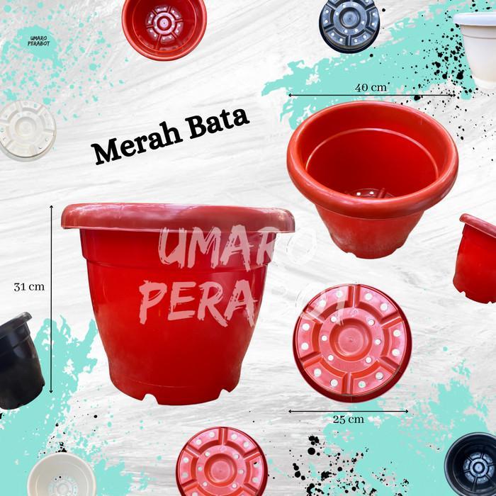 Pot Gentong Ukuran 40 / Pot Besar / Pot Jumbo / Pot Vinca / Pot Tanaman / Pot Bunga / Pot Plastik /