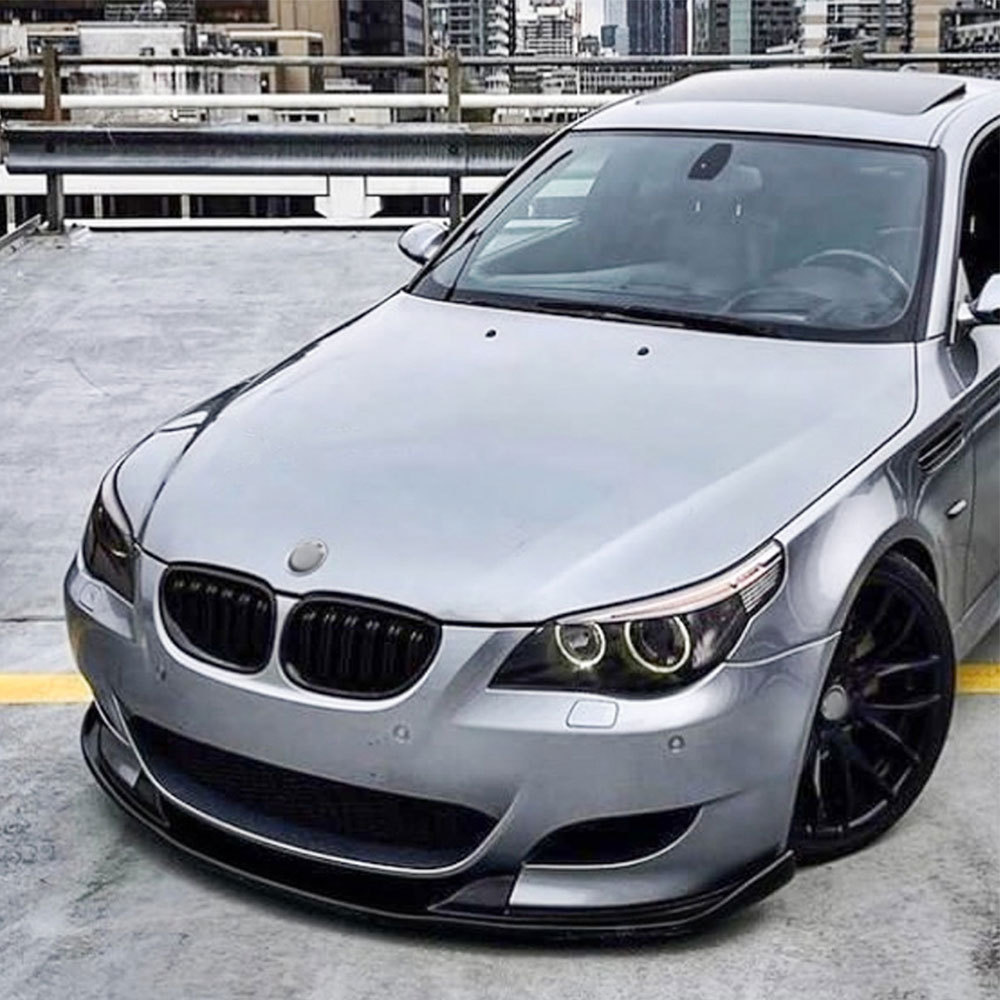 For BMW 5 Series E60 E61 M5 Front Bumper Lip Splitter Spoiler Diffuser PP Frontal Body Kit Gloss