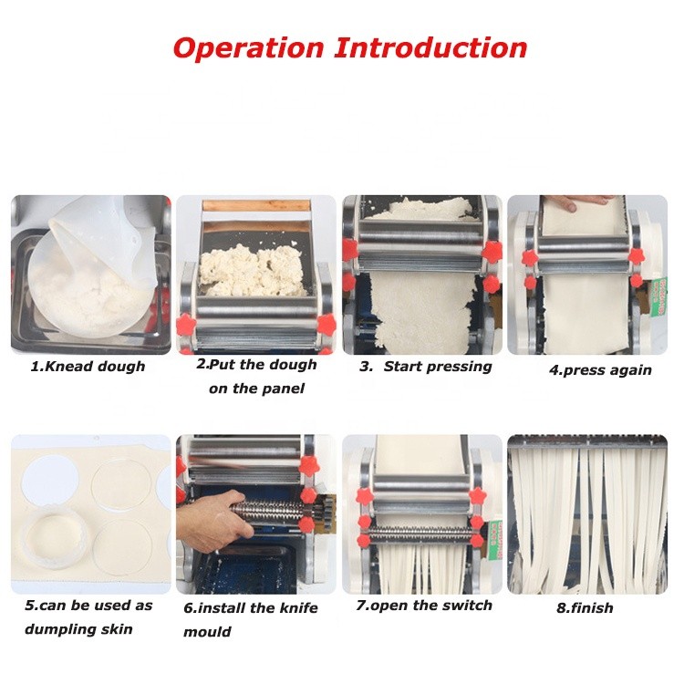 Electric Noodle Making Machine Commercial Fresh Noodle Making Machine Noodle Cutter Grain Product