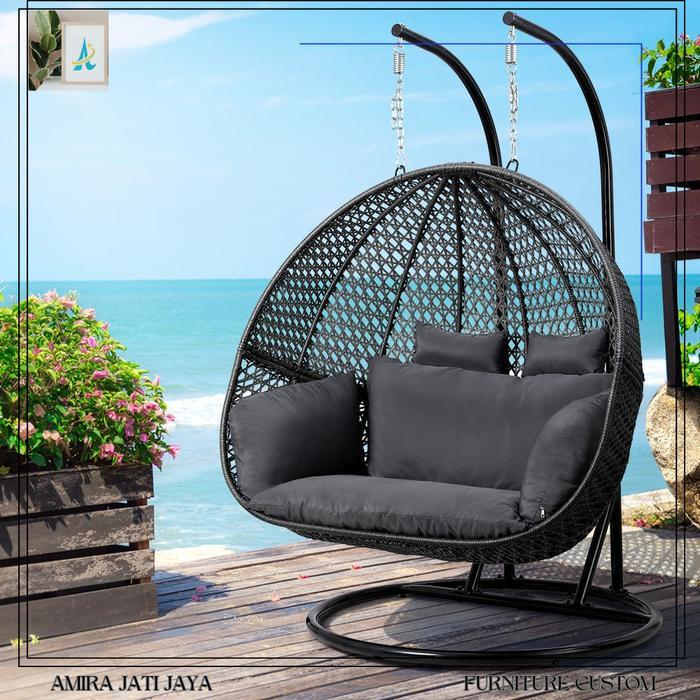 kursi gantung/ ayunan gantung rotan